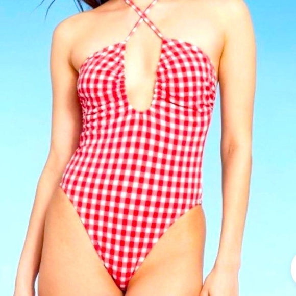 Wild Fable Buffalo Check Bathing Suit- XXS - Picture 1 of 8